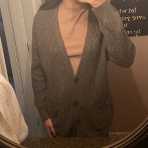 American Eagle Outfitters Sweater | Green Button Up Cardigan